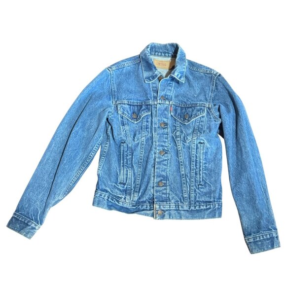 Vtg USA Levi’s Trucker Denim Jacket Type III Size 40L 71506-0216 80s Blue Unisex - Picture 1 of 7